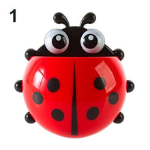 Load image into Gallery viewer, Ladybug Toothbrush Holder Suction Ladybird Toothpaste Wall Sucker Bathroom Sets Household Merchandises Set