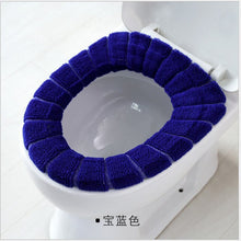 Load image into Gallery viewer, Universal Soft Heated Washable Toilet Seat Mat Set for Home Decor Closestool Mat Seat Case Warmer Toilet Lid Cover Accessories